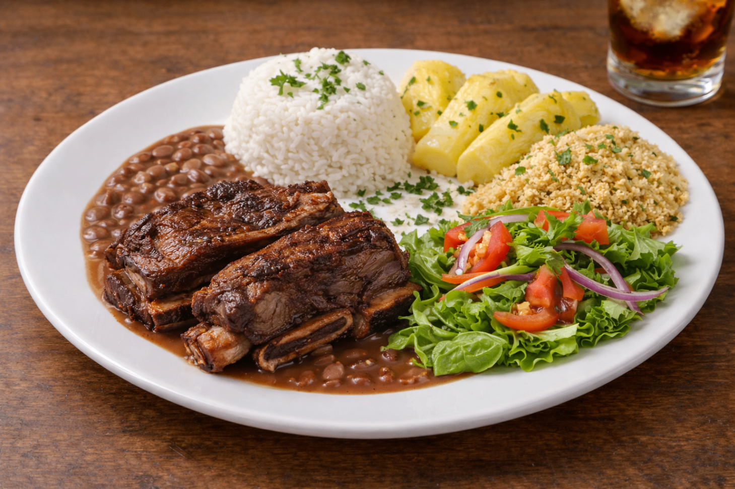 2 Marmitex Grande Com Churrasco